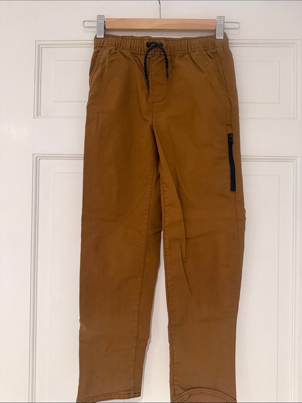 Old Navy Boys Tan Drawstring Casual Cargo Pants